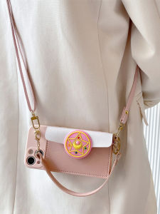 Pink Versatile Little Sakura Wallet Huawei Pura70Pro/P60 Case Pura80 Handheld Mate70 Lanyard Mate60Pro Crossbody Nova14/13/12 Full Cover Protective Shell