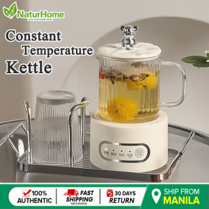 NaturHome Tea Boiling Electric Stove Coffee Brewing Glass Pot Constant Temperature Kettle Thickened  Teapot