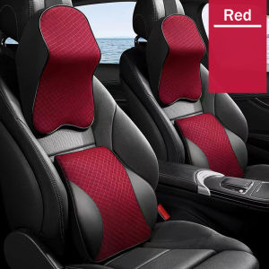 [1Pcs] Breathable Ice Silk Mesh Fabric Car Neck Pillow And Lumbar Support Pillow for MG HS ZS ZR TF ZT MG4 MG5 MG6 Mulan Trophy