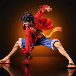 Bandai | In Stock  One Piece Anime Figure 17cm Squatting Luffy Changing Battle Action Figurine PVC Model Doll Collection Toys Kid Gift Ho