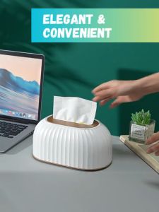 Tissue Box Soft Pack Tissue Holder Facial Tissue Box Elegant Themed Makeup Station Bekas Tisu Box Tisu 纸巾盒 面巾盒