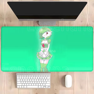 Potdemiel | Mouse Pad Gardevoir pokemon Kawaii overlock Large computer Keyboard HD printing Desk Mat cute Rubber Gaming Office XXL Mousepad