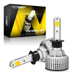 〔Fog Lights+ Yellow Light〕 Novsight N12Y H1 LED Lights for Car 3000K LED Headlamp Bulbs 72W 10000LM Plug&Play Ready Stock 2 PCS 2 Years Warranty Free Shipping