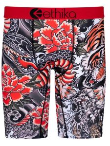 กางเกงบ็อกเซอร์ชาย Ethika Ice Silk ทรงสั้น ทรงสี่เหลี่ยม ทรงยาว กางเกงชั้นในชายสปอร์ต ทรงเอวกลาง แห้งเร็ว ผ้าไนลอน กางเกงชั้นในชาย