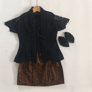 SETELAN KEBAYA ANAK DAN KUTUBARU ANAK WARNA HITAM