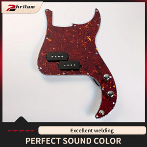 PHRILM Alnico 5 PB bass pickup guard pre wired kit precision pickup board with 2 for precision P bass Alnico 5 pickup