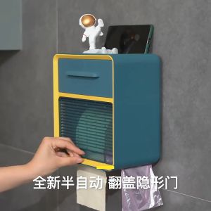 กระดาษชำระติดผนังเก็บกล่องกระดาษทิชชูกันน้ำกล่องบรรจุภัณฑ์กระดาษใส