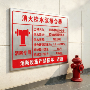 RUIKELAIXIANG | Fire Equipment Indicator Sign Stainless Steel
