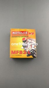 MOTOLITE MFB3-L MAINTENANCE FREE MOTORCYCLE BATTERY YB3L-A 3L FOR KAWASAKI BARAKO 1/YAMAHA DT 125 /HONDA TMX 155