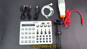 Paket Lengkap Soundcard S6 Original SF666 Mic Full Set Paket Recording Lengkap