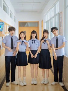 JK Uniform Short-Sleeved Shirt Preppy Style Business Attire High School Students Graduation Season Sports Meeting Thailand Thai School Uniform Suit