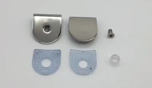 Klip Pemasangan Kaca /Stainless Steel (Bulat dan Persegi)/ untuk Kaca Pagar Pembatas Kamar Mandi