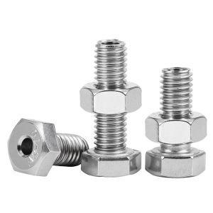 BAIRUITE | Stainless Steel Hollow Hexagon Bolt Mask Machine Wire Through Screw