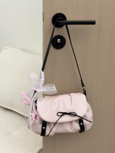 Fashionable Folded Cloud Underarm Bag Womens Single Shoulder Crossbody Bag Summer 2025 Butterfly Knot Handbag Daily Use