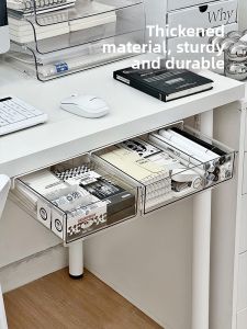Under-table Hidden Drawer Storage Organizer