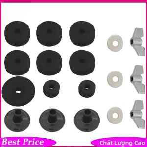 IRIN | Bộ Dụng Cụ Chăm Sóc Giá Đỡ Cymbal 18 Món - Miếng Đệm Nỉ Thay Thế Vòng Đệm & Đai Ốc Cánh Cho Giá Đỡ Hi-hat Crash & Ride Phụ Kiện Trống