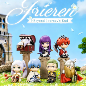 Bandai | New 6pcs/Set Anime Frieren:Beyond Journeys End Anime Figures Frieren Himmel Action Figure Cartoon Ornaments Toy Fans Gift
