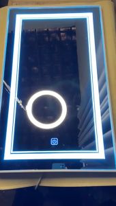 Cermin Kamar Mandi atau Kamar Tidur Lampu LED Saklar Layar Sentuh