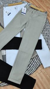 7C-G Celana Panjang Skinny Pensil Wanita Celana Jeans Polos Wanita Terbaru Stretch Melar