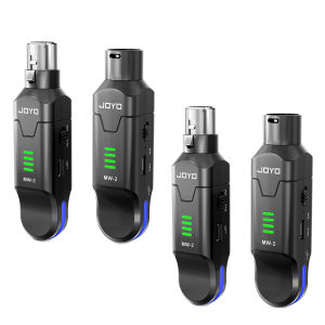 JOYO | 2Pcs JOYO MW-2 Wireless Microphone System Auto Frequency Hopping Wireless Transmitter Receiver for Moving-coil & Condenser Mic