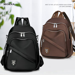 MORNA 2025 New Nylon Splash Proof Large Capacity Backpack Womens Outdoor Travel Waterproof Nylon Portable Schoolbag Girl Travel Bag