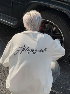 American Style Casual Cotton Long Sleeve T-Shirt Half Sleeve Summer Fashionable Korean Version Mens Loose Fit Breathable