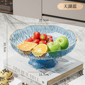 New Year 2025 Fruit Tray Festive Living Room Tea Table Special Use Drain Water Home Decorative Pet Friendly Pure Color