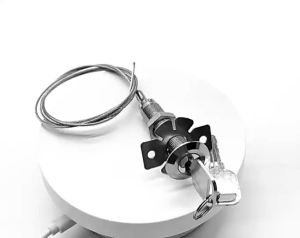 1/2/3/5PCS Garage Door Emergency Lock Core Pulling Lock Steel Cable Pulling Lock for Automatic Garage Door