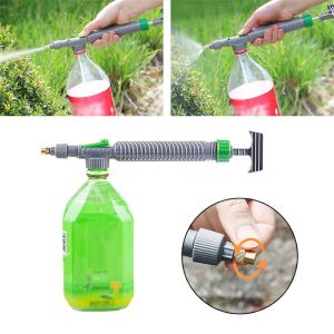 OWTWO Garden Manual High Pressure Spray Head Air Pump Sprayer Drink Bottle Nozzle Watering Tool