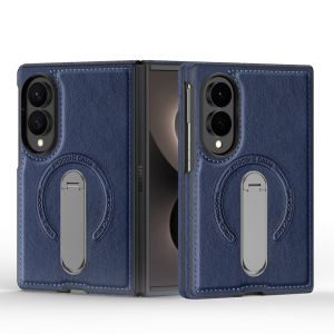 Kelapa | Magnetic Bracket Phone Case for Samsung Galaxy Z Fold 8 7 6 5 4 5G ZFold8 Ultra ZFold8 Leather 360° Rotating Stand Back Cover
