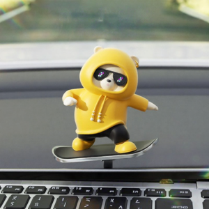 wasshope | Decorative Car Figurine Sliding Bear
