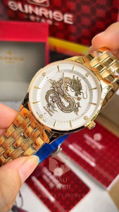 ĐỒNG HỒ NAM ANBSHOP AUTH SUNRISE 1271SA MẶT RỒNG CAO CẤP DÂY THÉP CHỐNG NƯỚC SIZE 40MM FULLBOX HÃNG
