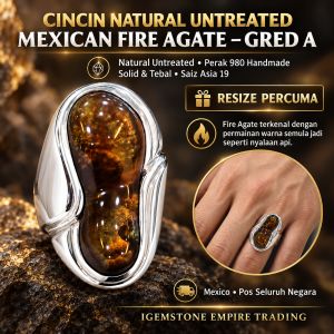Natural Untreated Mexico Fire agate silver handmade ring
