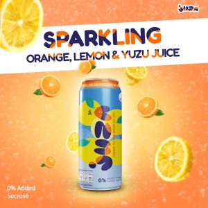 JUZA จู๊ซ่า เครื่องดื่มน้ำผลไม้ผสมโซดา รสองุ่นขาว ขนาด 325 ML. x 6 กระป๋อง