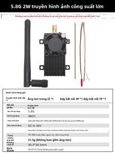 ZENCHANSI | Bộ Phát Radio FPV Cánh Công Suất Cao Khoảng Cách Xa