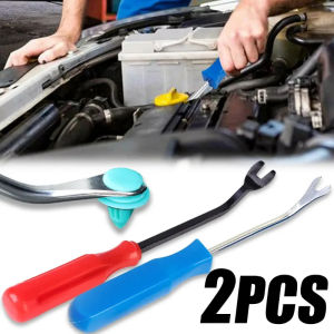 2pcs Car Buckle Removal Screwdriver Door Panel Screw Dashboard Removal Kit Installer Pry Tool Car Nail Remover