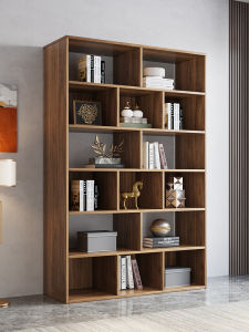 PAMEDI | Custom Integrated Storage Wooden Bookcase