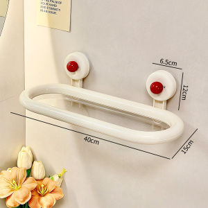 Giá Treo Tường Phòng Tắm Bằng PET Màu Kem Kiểu Dáng Đơn Giản Giá Đỡ Đồ Dùng Vệ Sinh Cá Nhân Giá Đỡ Gắn Tường Giá Đỡ Treo Tường