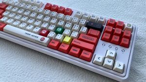 Keycap Bàn Phím Mario Đỏ/ Vàng | Profile OEM| PBT 122 Phím | Sẵn Hàng Giao Hỏa Tốc