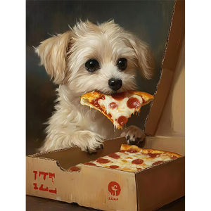KAYOU | New Arrival Number Oil Painting Cute Puppy Kit Unframed Canvas Painting By Numbers DIY Handmade Artwork Wall for House Decor
