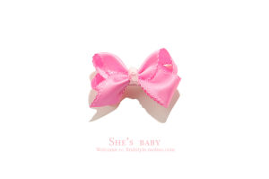 High-End Pink Baby Hair Clips Toddler Girls Butterfly Knot Hair Accessories Infant Edge Clips Korean Style Childrens Accessories