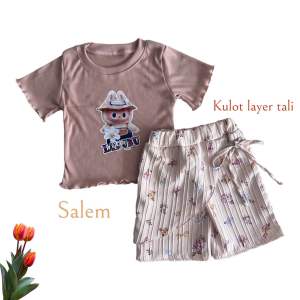 stelan labubu rib celana pdk