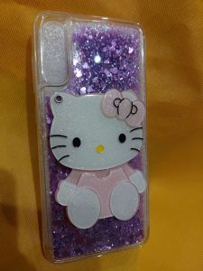 Casing Soft Case QuickSand Import Cute Full Glitter Cair untuk Samsung A70 .