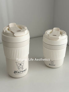 Vanow Coffee Thermos Cup for Girls Good-looking Ceramic Inner Pot Childrens Straw Portable Clow M Cold Water Bottle