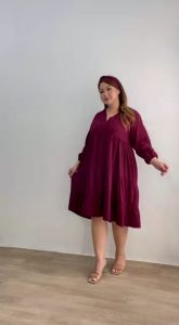 Moxie Dress Wanita Jumbo Oversize bigsize Free Bando ld 120cm