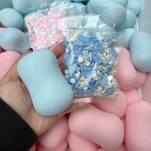 Bóng Xả Stress Hình Xà Phòng Mềm Dẻo Đồ Chơi Giảm Căng Thẳng Bóng Bóp Giòn Khối Tròn Đồ Chơi ASMR Giảm Stress Cho Người Lớn 1 Cái/gói