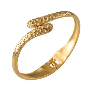 Womens Bracelet Stainless Steel PVD 18K Plated Gold Available in Gold/Silver Colors for Fashion Jewelry Accessory