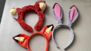 52TOYS | Zootopia Headband Judy Nick Cute Cartoon Fashion Wash Face Take Photos Headwear Soft Plush Hairband Girl Hair Accessorie