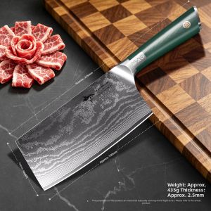 Mad Shark | Forged Damascus Steel Multi-Purpose Chefs Knife