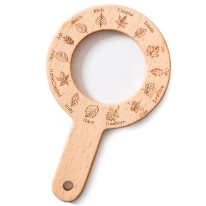Kính Lúp Bằng Gỗ Cho Bé 0-3 Tuổi Đồ Chơi Phiêu Lưu Ngoài Trời Để Khám Phá Động Vật Và Thực Vật Quà Tặng Giáo Dục Montessori